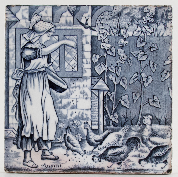 Tile August c1920s